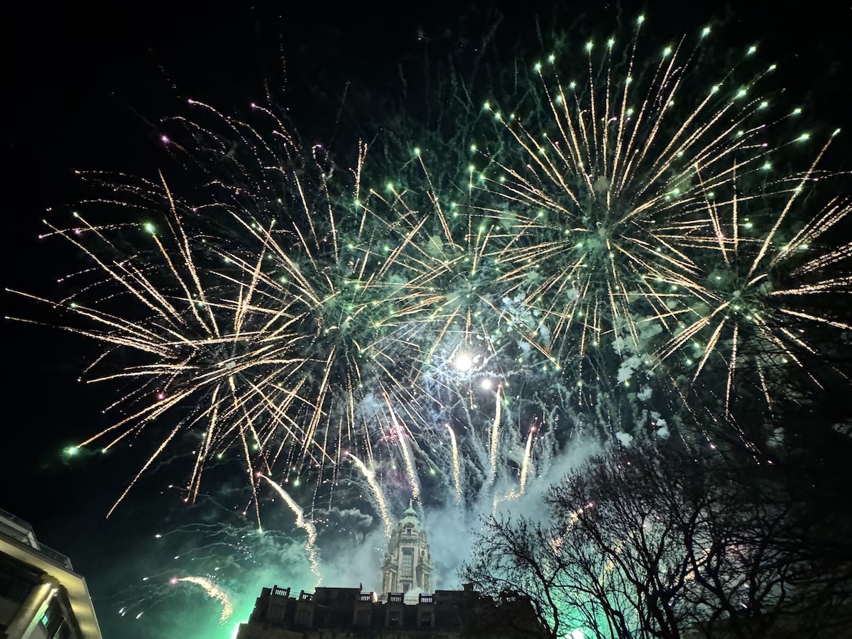 ポルトで見た新年の花火